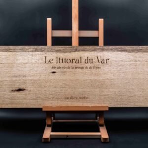 Fresque gravure sur bois - littoral du var